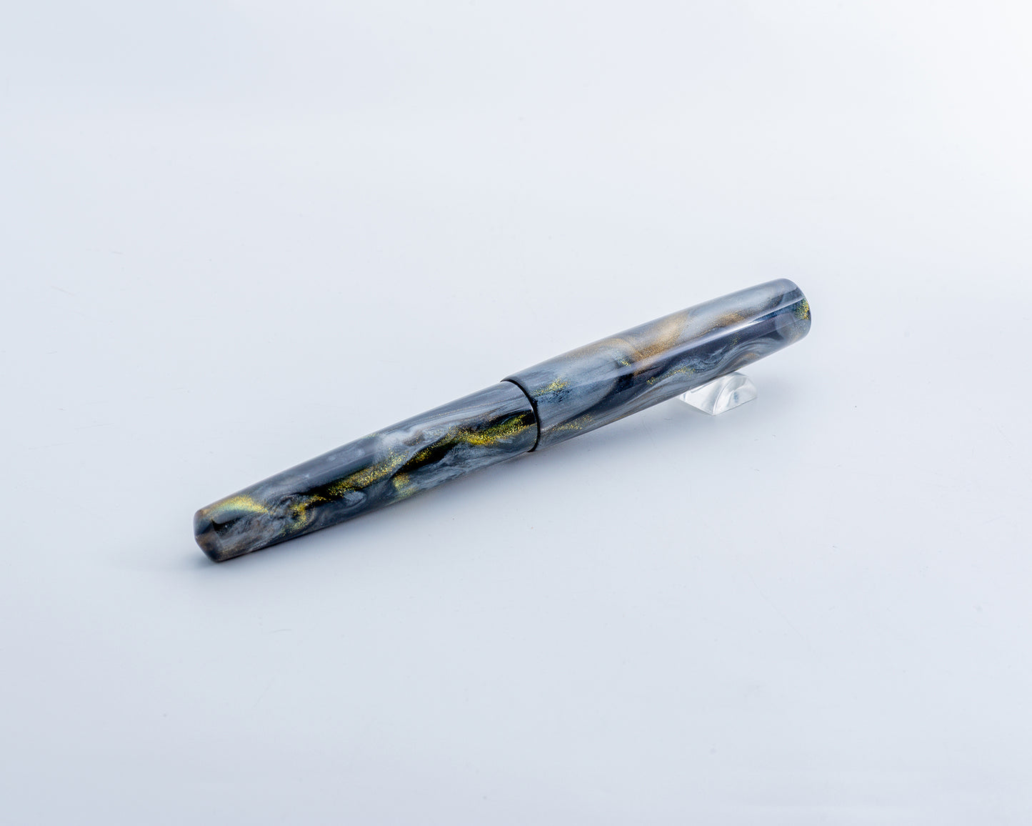 Portly Piece - "Nib Wolf's Ether Ore" | Handmade Alumilite Resin Fountain Pen