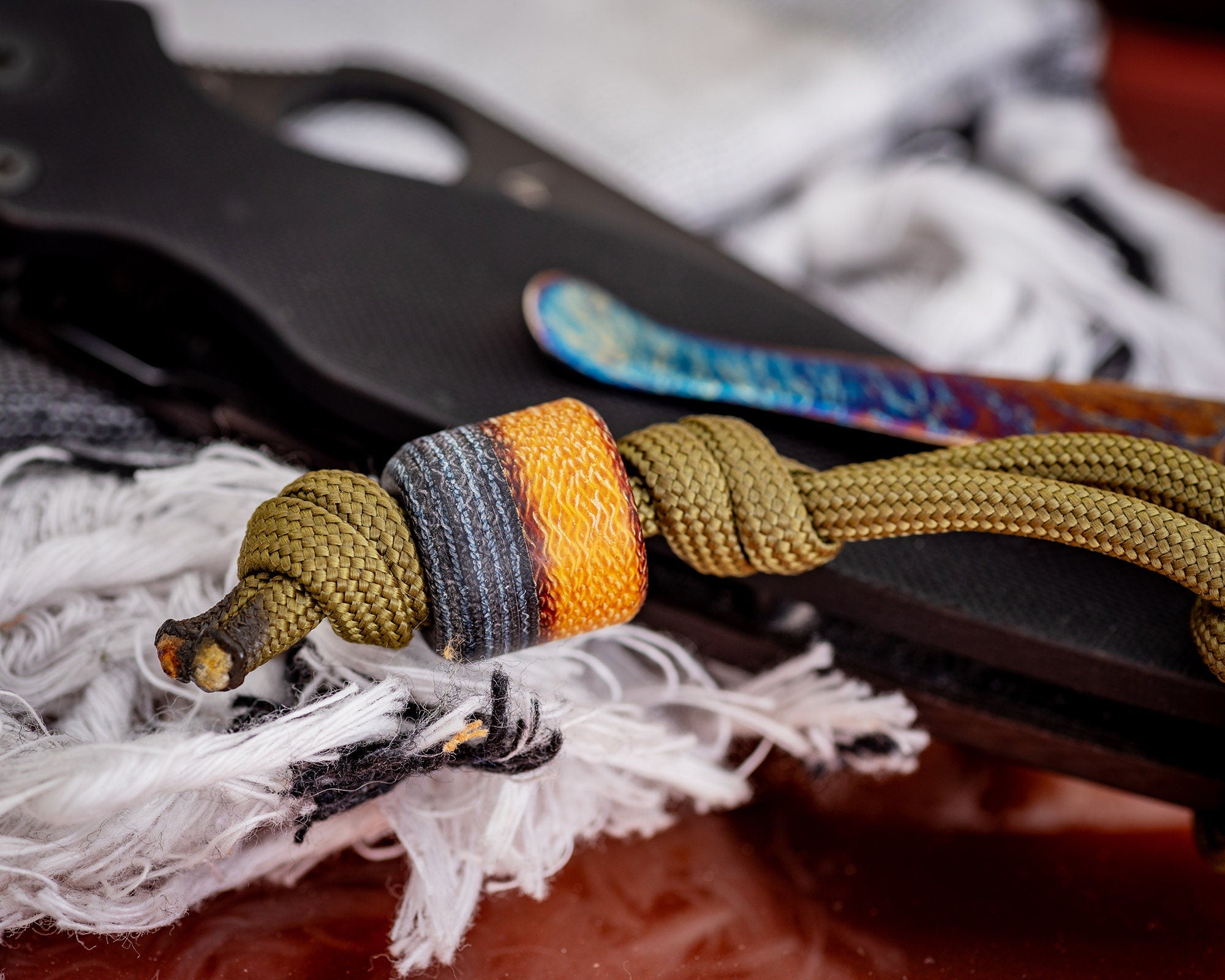 Handmade Westinghouse micarta edc keychain and bead offers